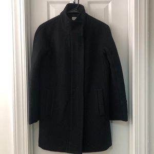 J.Crew Black Cocoon Coat
